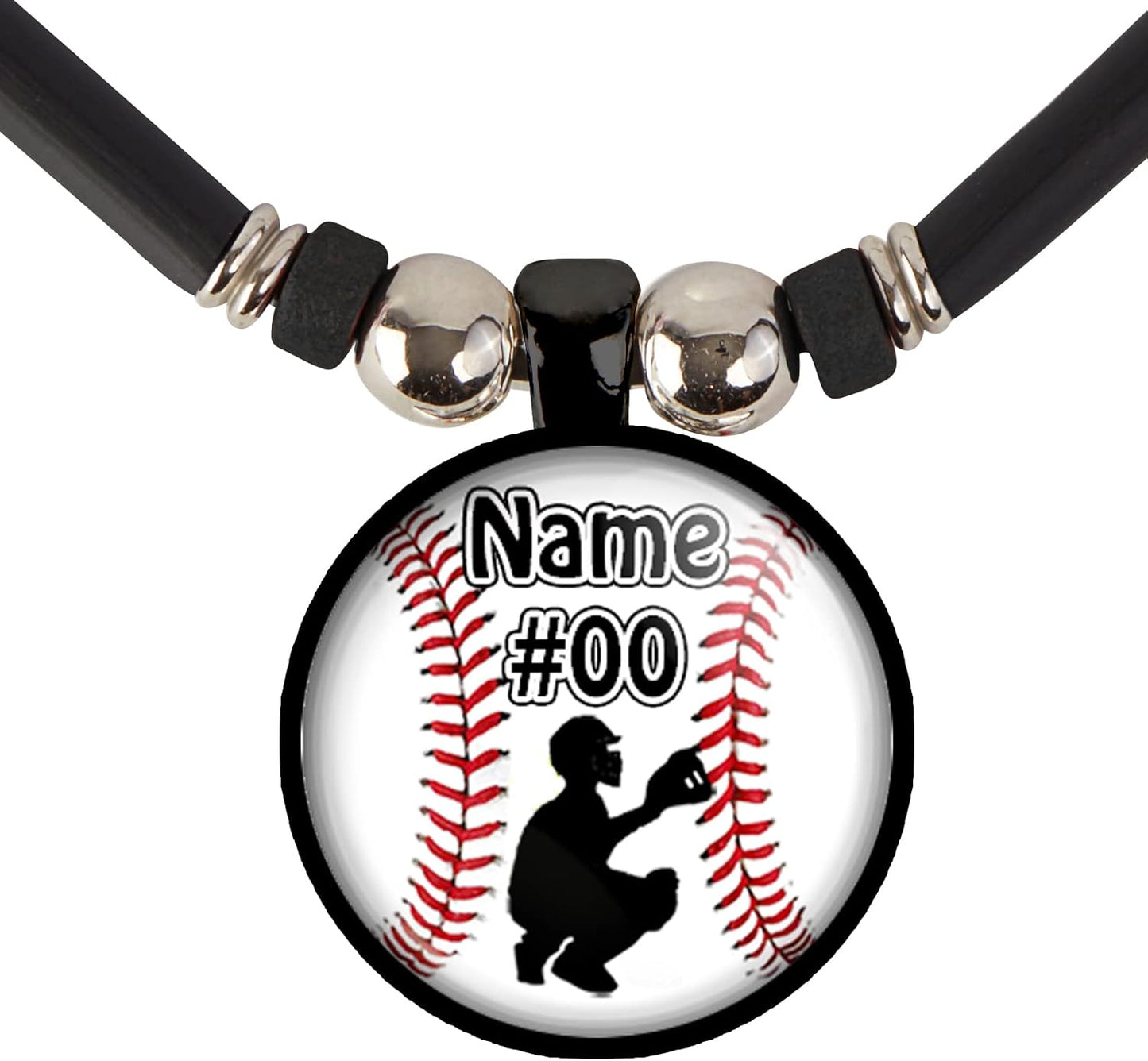 Personalized Baseball Necklace for Boys - Custom Name Jewelry