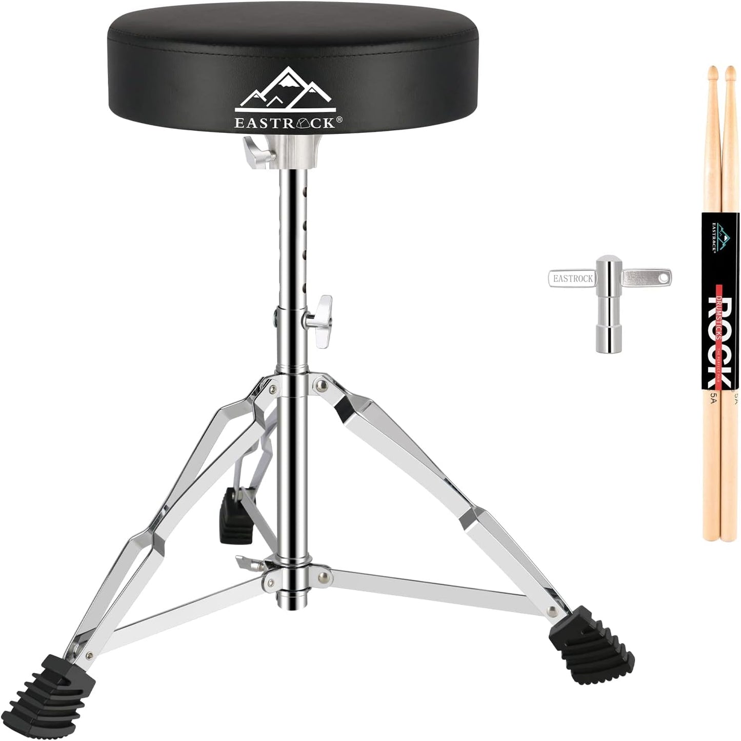 EASTROCK Drum Throne with Padded Seat for Drummers and Musicians