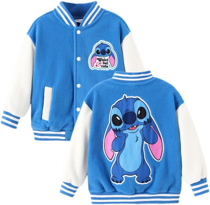 Disney Minnie Mickey Stitch Princess Frozen Jacket for Kids