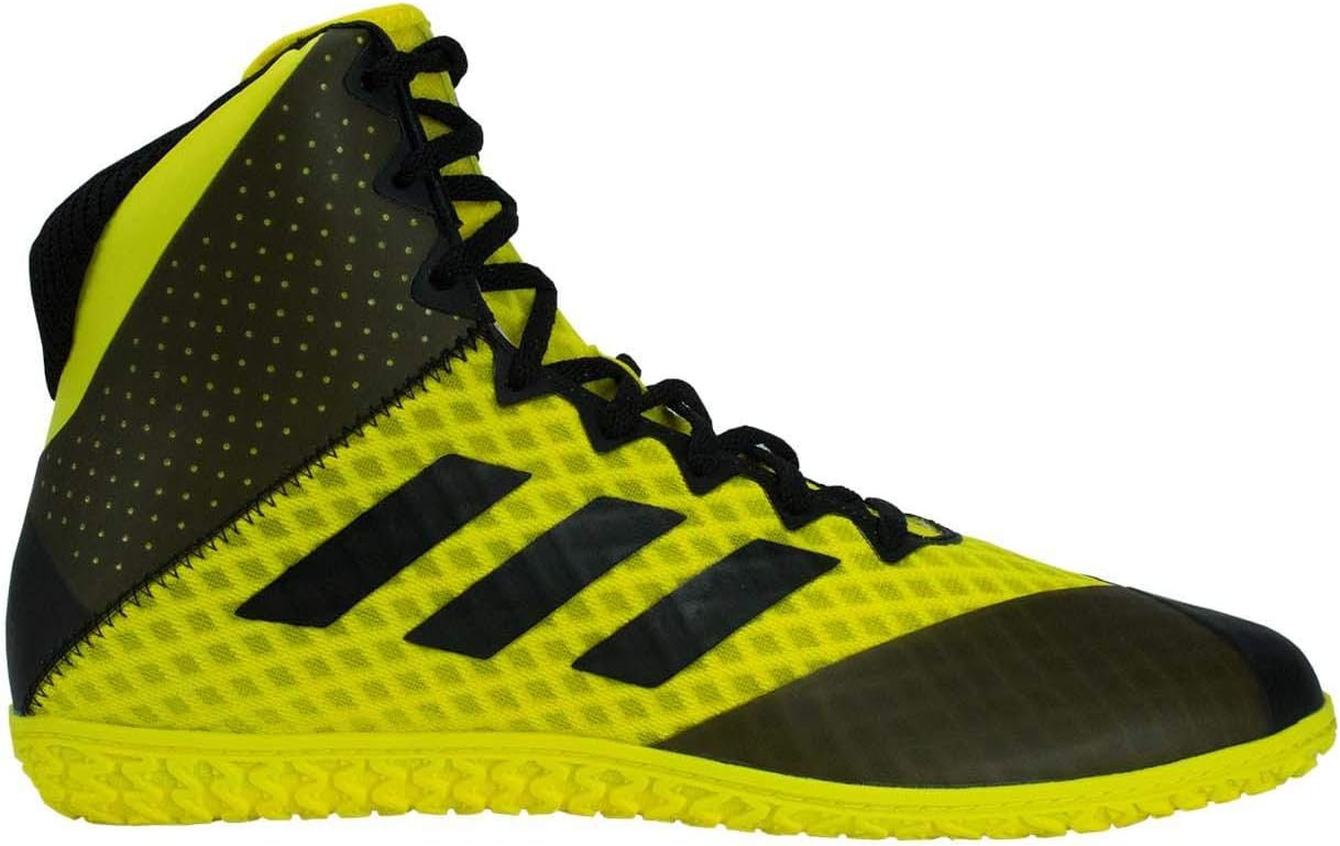 adidas Mat Wizard 4 Wrestling Shoes - Yellow/Black 11.5