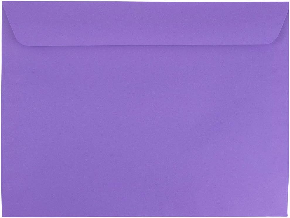 Violet Purple Recycled Booklet Envelopes - 9 x 12 in Bulk