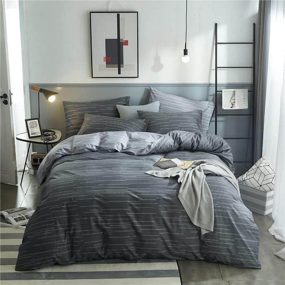 mixinni Queen Size Comforter Set for Teen Modern Geometric Style