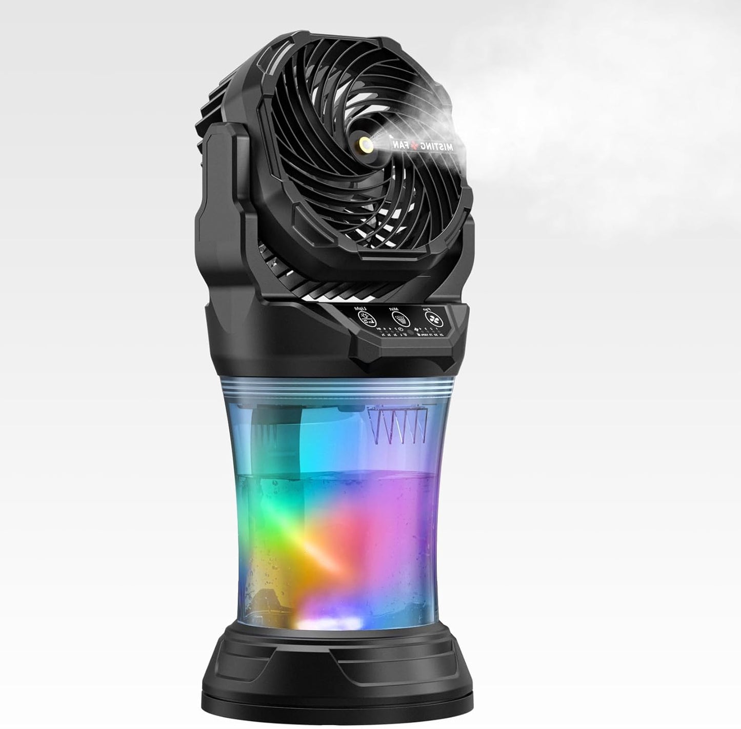Portable Misting Fan for Outdoor Cooling and Comfort