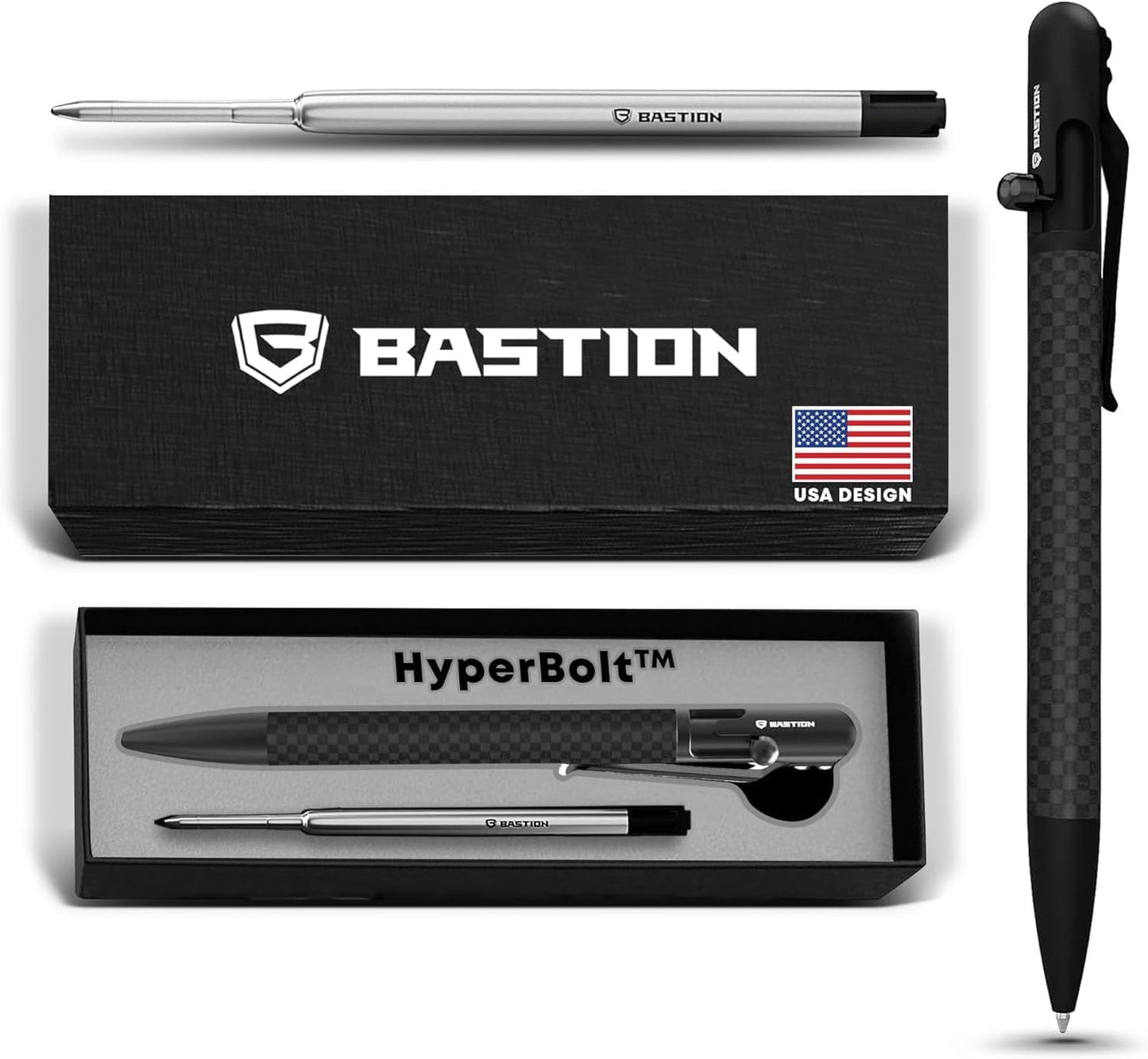 BASTION Luxury Slim Bolt Action Pen for EDC and Work Use