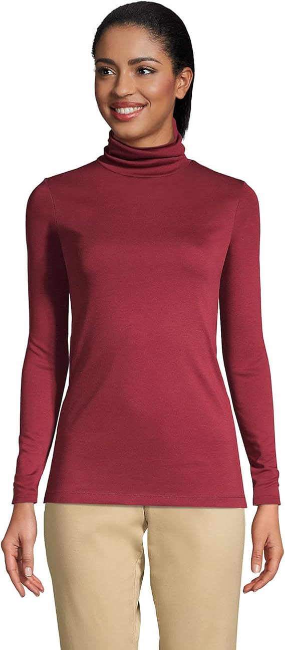Lands' End Women's Supima Cotton Long Sleeve Turtleneck Review