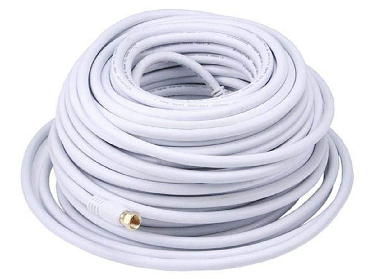 Monoprice 100ft RG6 Quad Shield Coaxial Cable for Maximum Signal