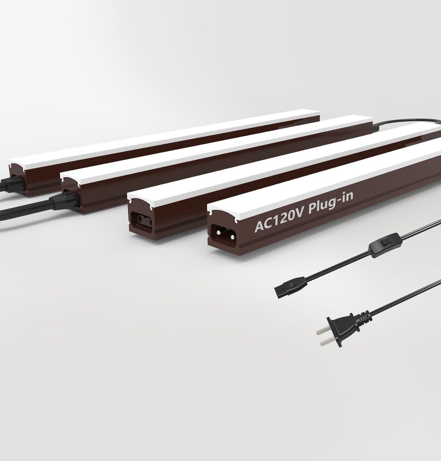Under Cabinet Lighting Plug in, 16 Inch 4 Pcs for Kitchen