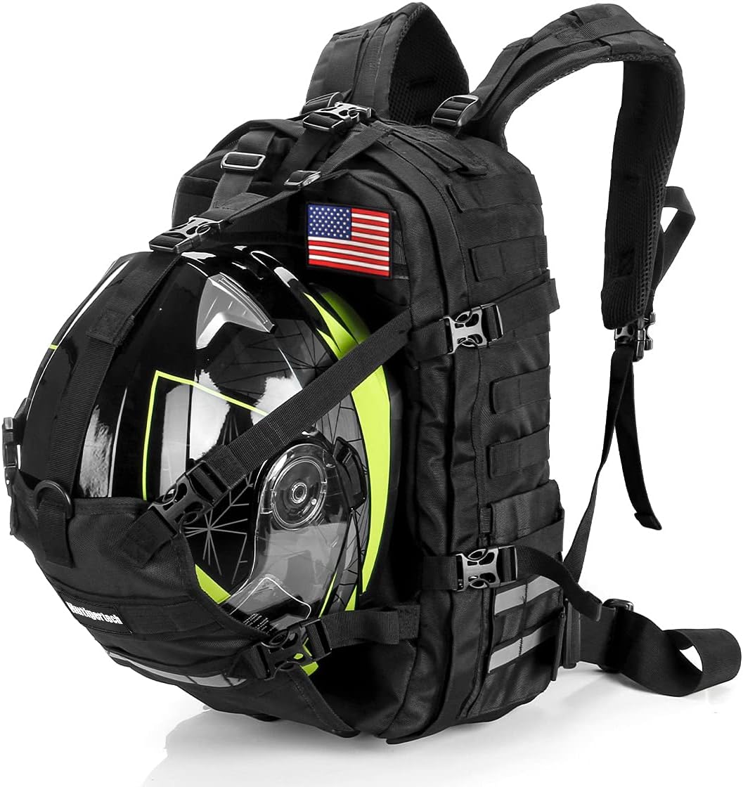 Motorcycle Cycling Helmet Backpack with Large Capacity Storage