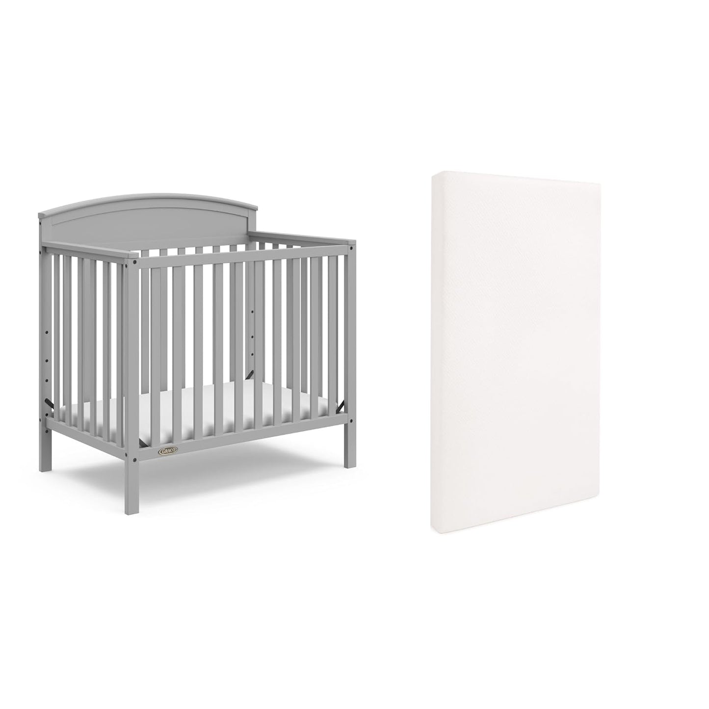 Graco Benton 4-in-1 Convertible Mini Crib for Small Spaces