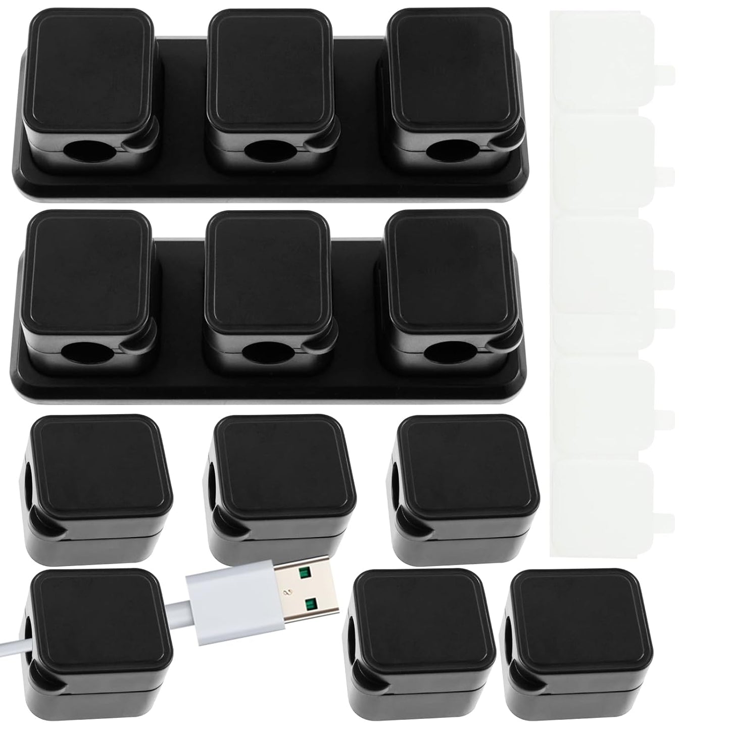 Space-Saving Magnetic Cable Holder