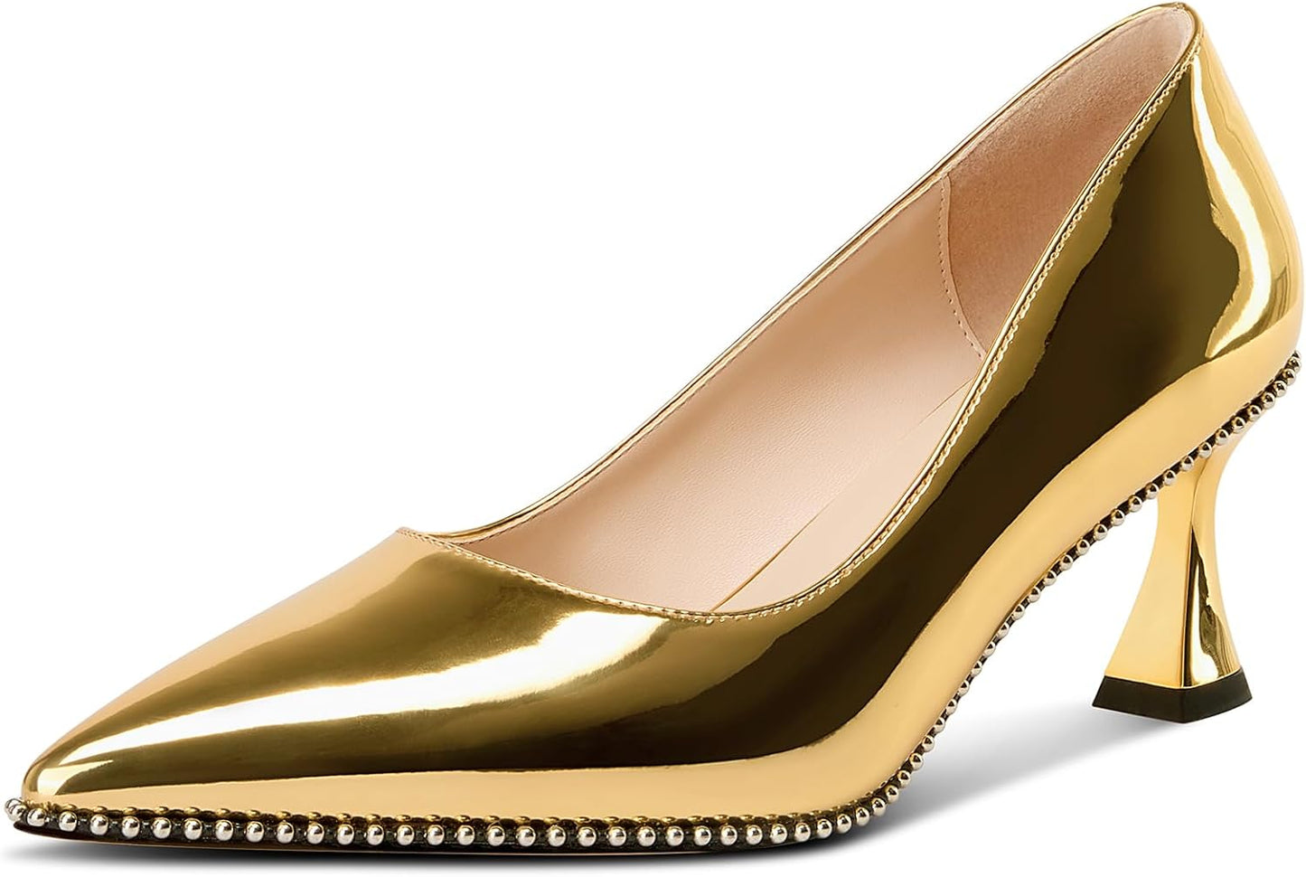 TNYNFBEB Womens Kitten Heel Pointed Toe Pumps for Every Occasion