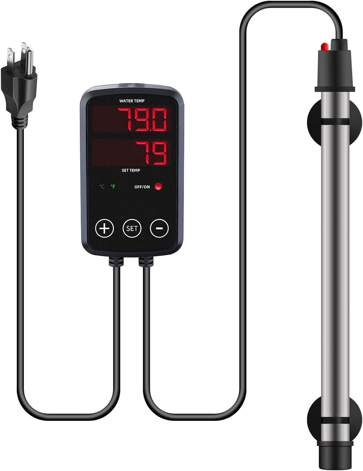 Weipro Titanium Aquarium Heater 300W: Fast Heating for 40-75gal Tanks