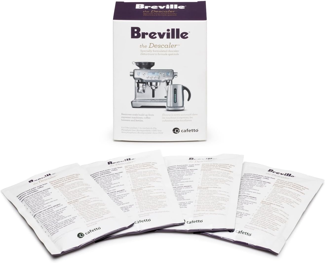 Breville Espresso Machine Descaler (4 pack) - Optimal Performance