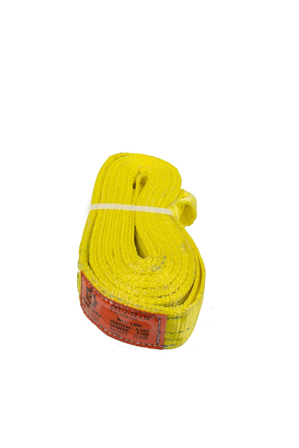 2in x 14ft 2-Ply Twist Eye Polyester Lifting Sling for Heavy Loads