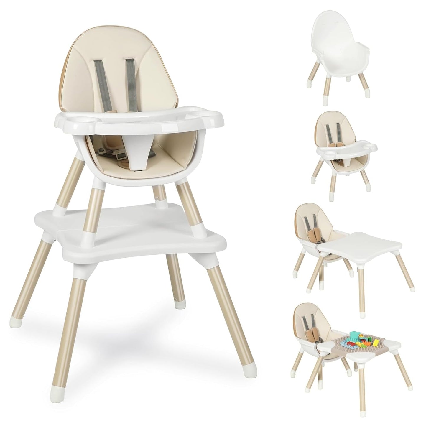 6-in-1 Baby Highchair: Versatile Feeding & Learning Hub!