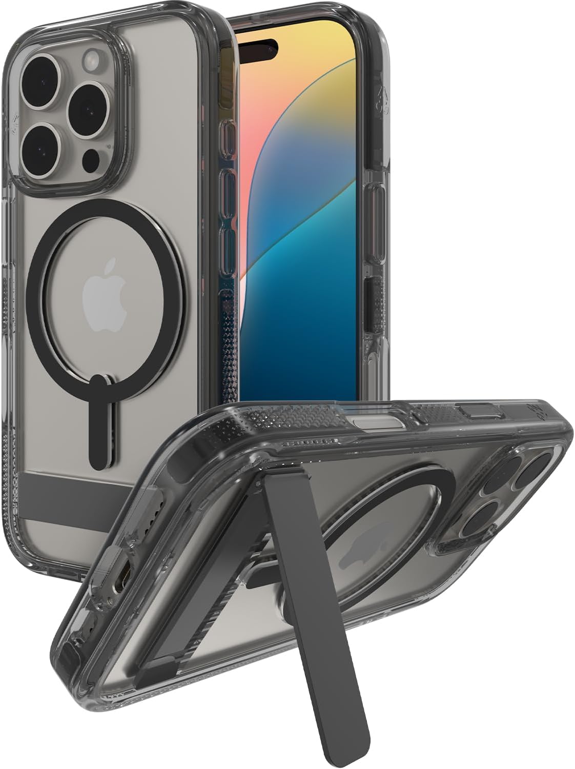 ZAGG Santa Cruz Snap Case for iPhone 16 Pro with Kickstand