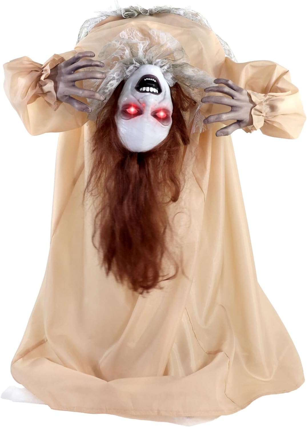 Haunted Hill Farm 3.4-Ft Animatronic Possessed Backbend Lady