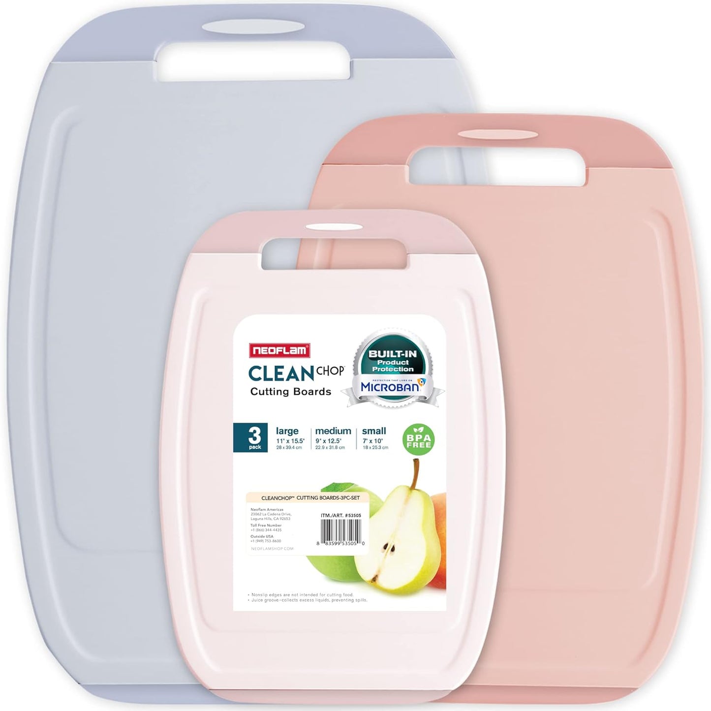 Neoflam Microban Protection Cutting Board Set for Every Kitchen