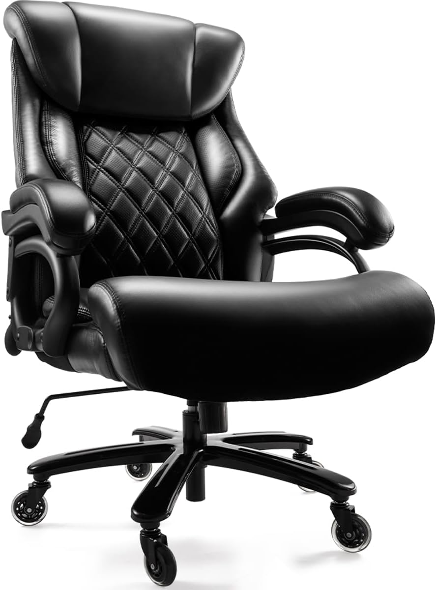 Big & Tall Spring Seat Office Chair - Qusaphy