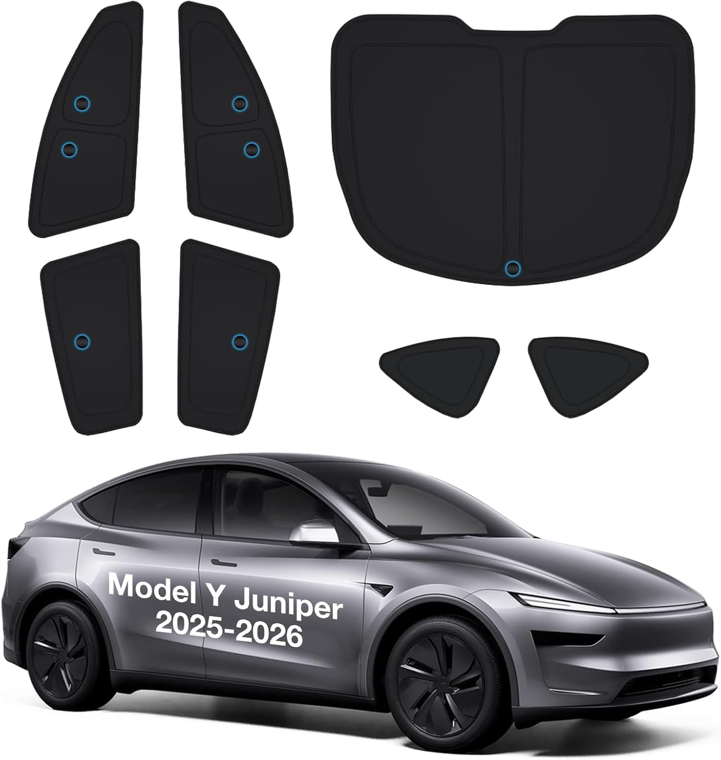 Wigoo 2025 Upgrade Tesla Model Y Juniper Side Window Sunshade