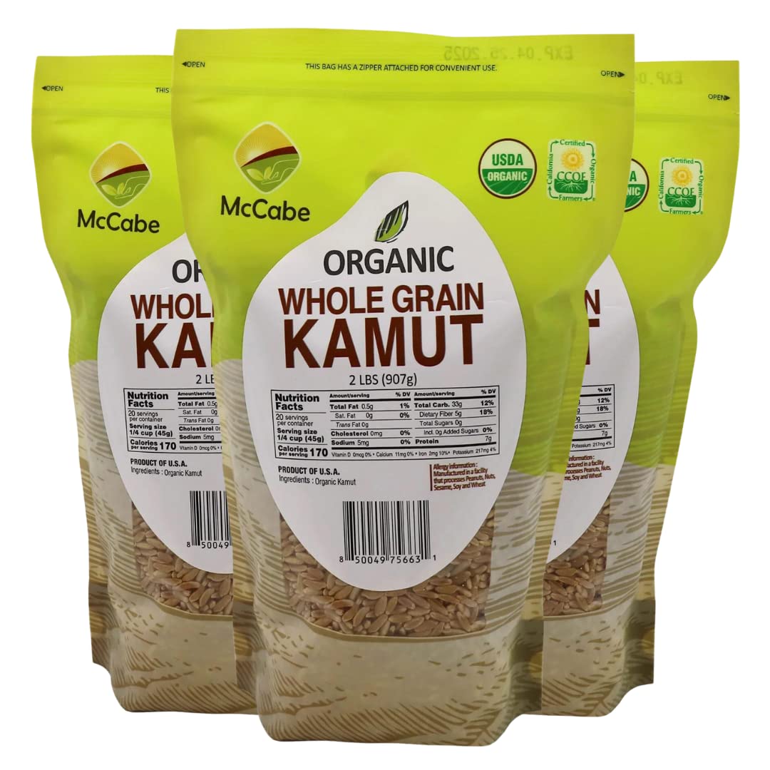 McCabe Organic Kamut Khorasan Wheat Berries - Nutrient Rich