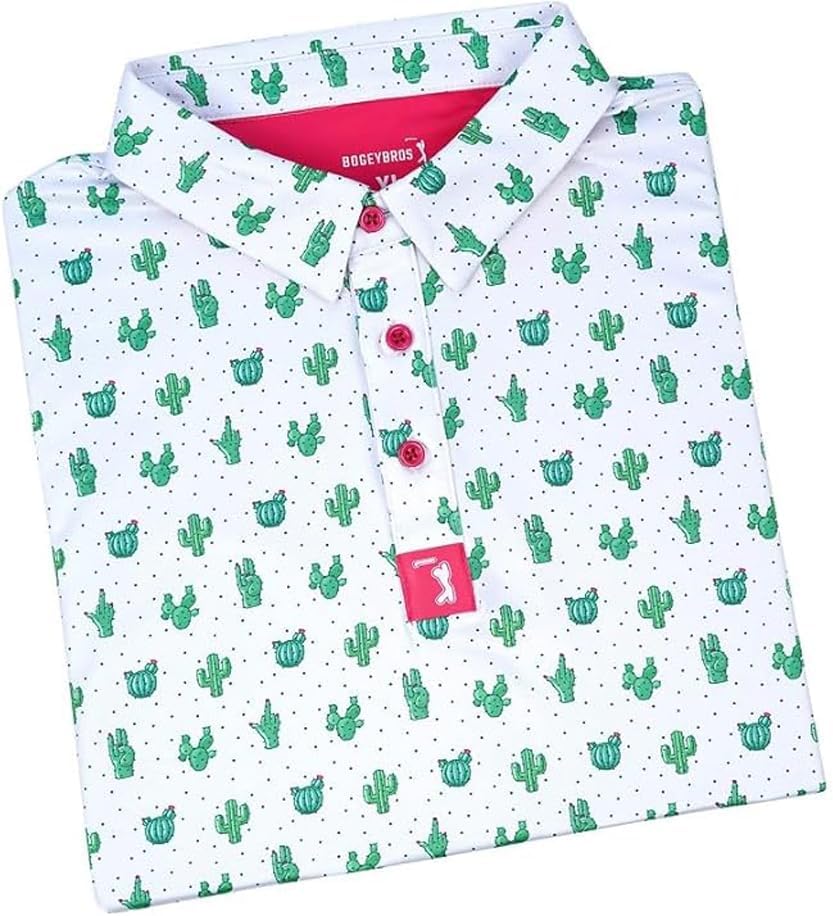 Funny Golf Polo Shirts with UPF 50 Protection for Men