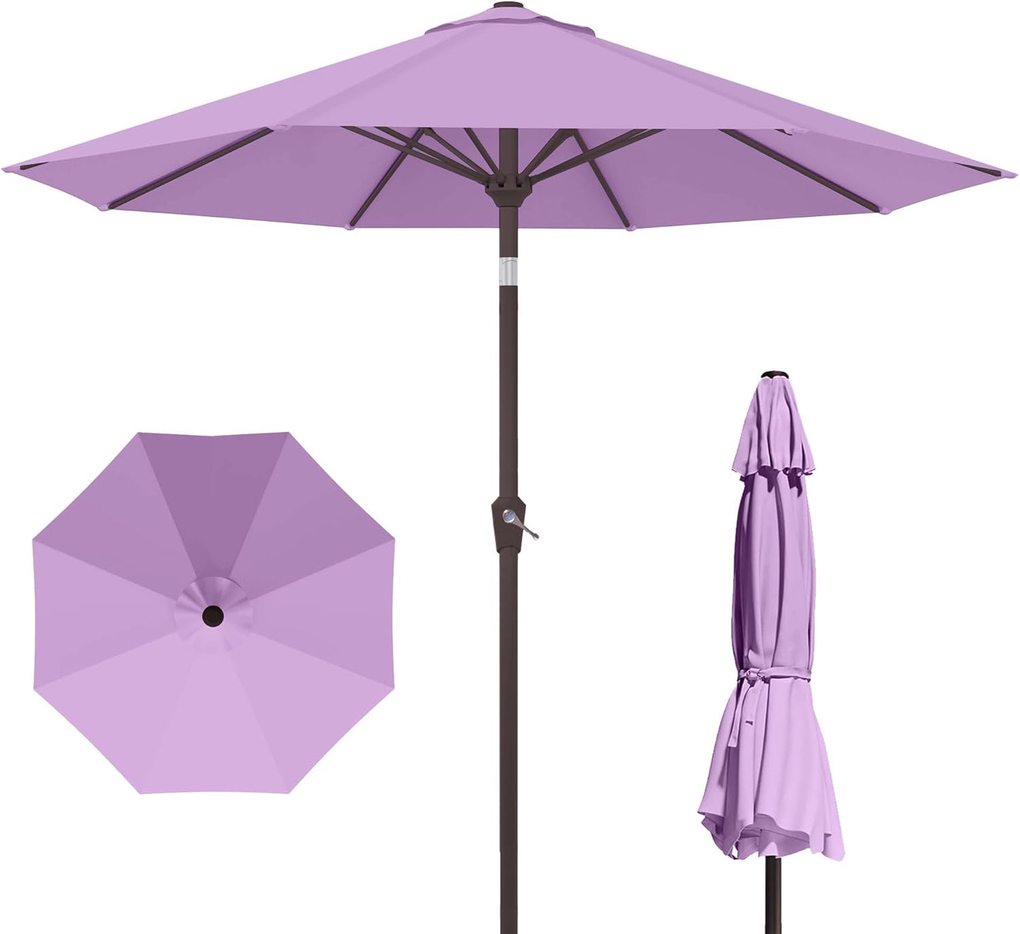 10FT Patio Umbrella with Push Button Tilt for Outdoor Use