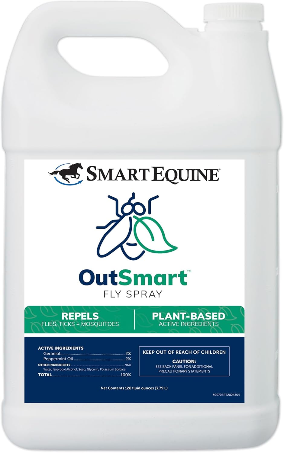 OutSmart Fly Spray for Horses and Riders - Plant-Based Repellent