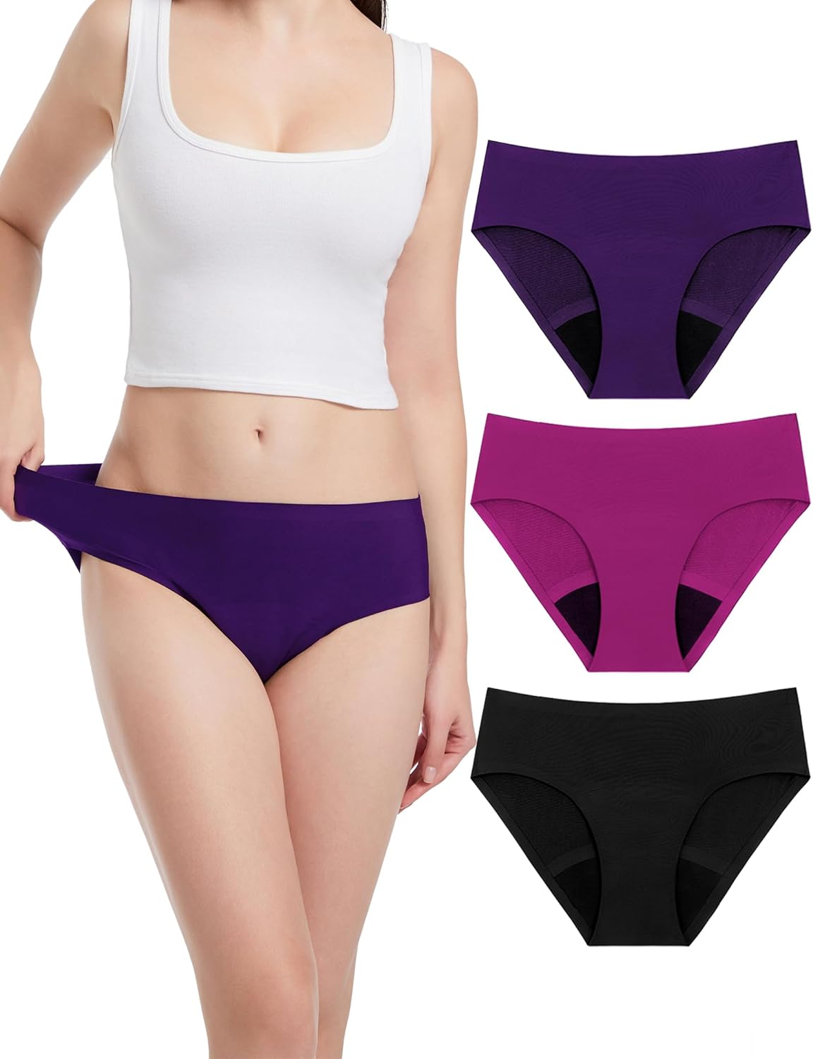 EcoPeriod Heavy Flow Leakproof Menstrual Underwear for Women