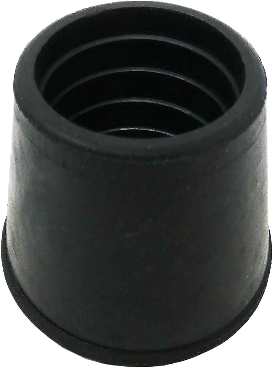 40 Pack Black Rubber Chair Leg Caps by Shepherd