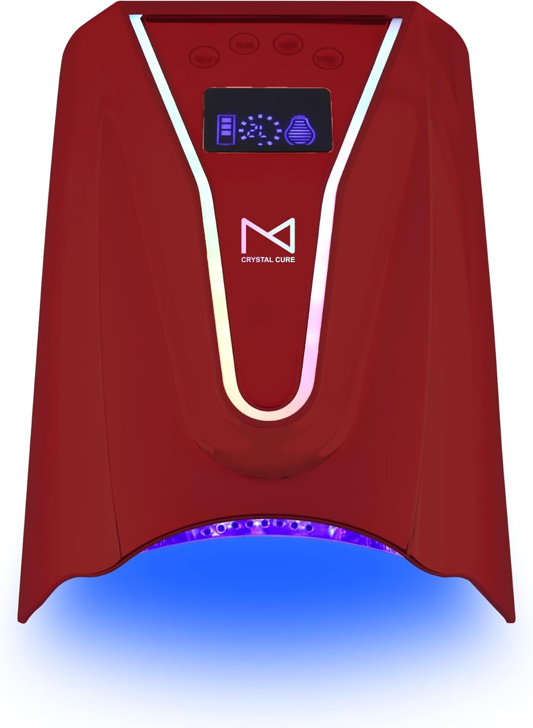 M - Crystal Cure 128W UV/LED Nail Lamp for Fast Curing