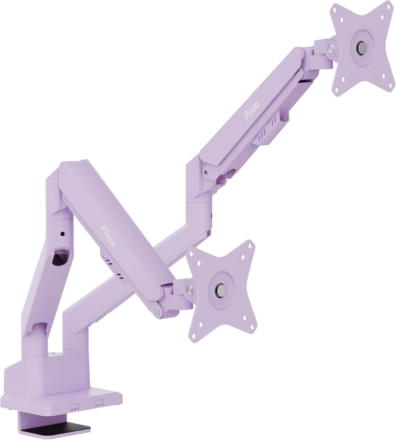 Pixio PS1D Wave Purple Dual Monitor Arm Stand for 32 in Displays