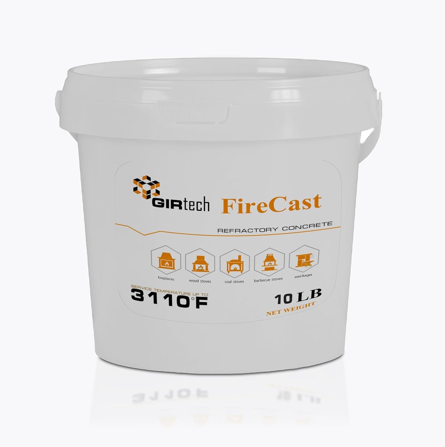 FireCast Castable Refractory Cement Mix for High Temp Repairs
