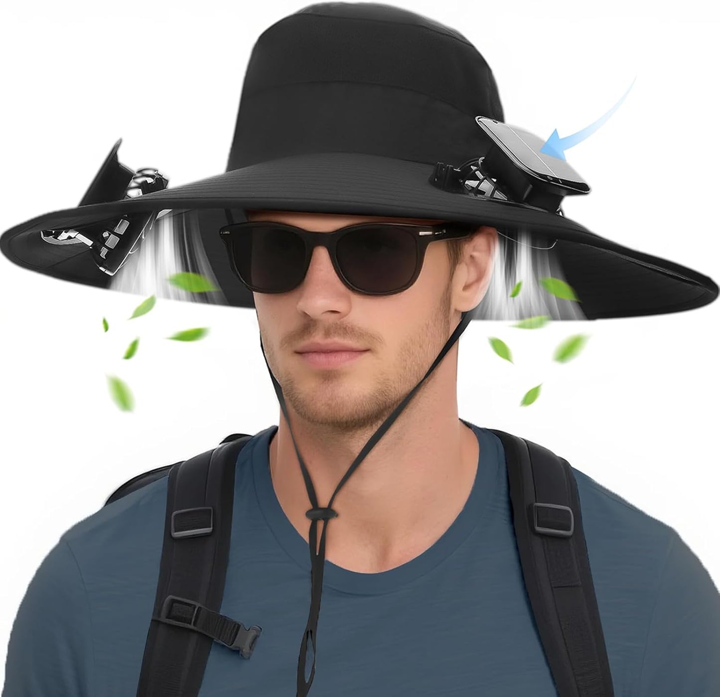 Solar Fan Hat with Two Power Modes for Ultimate Comfort