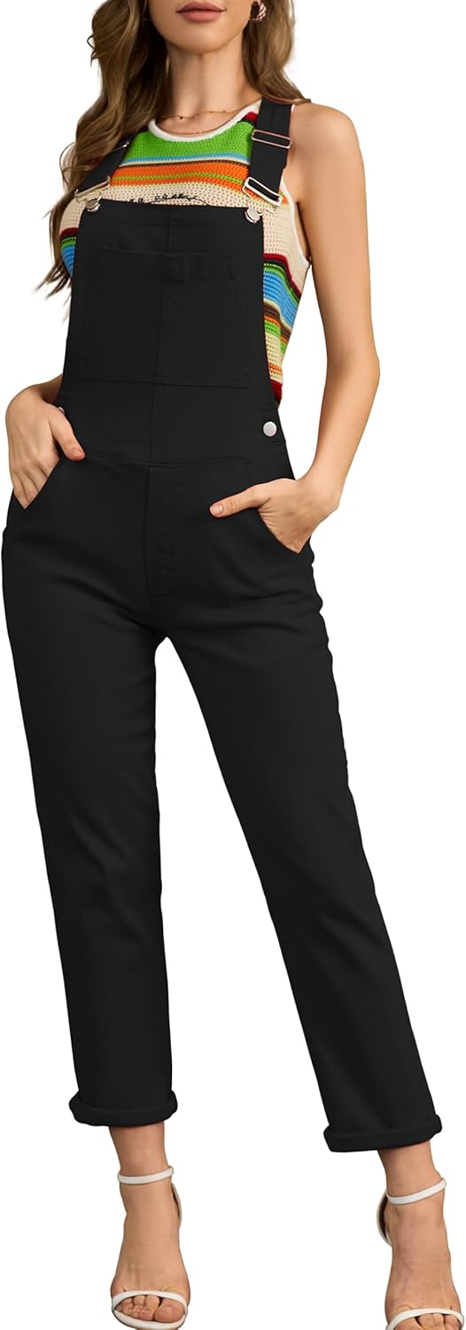 Stylish Black Women Overalls for Casual Fashion and Comfort