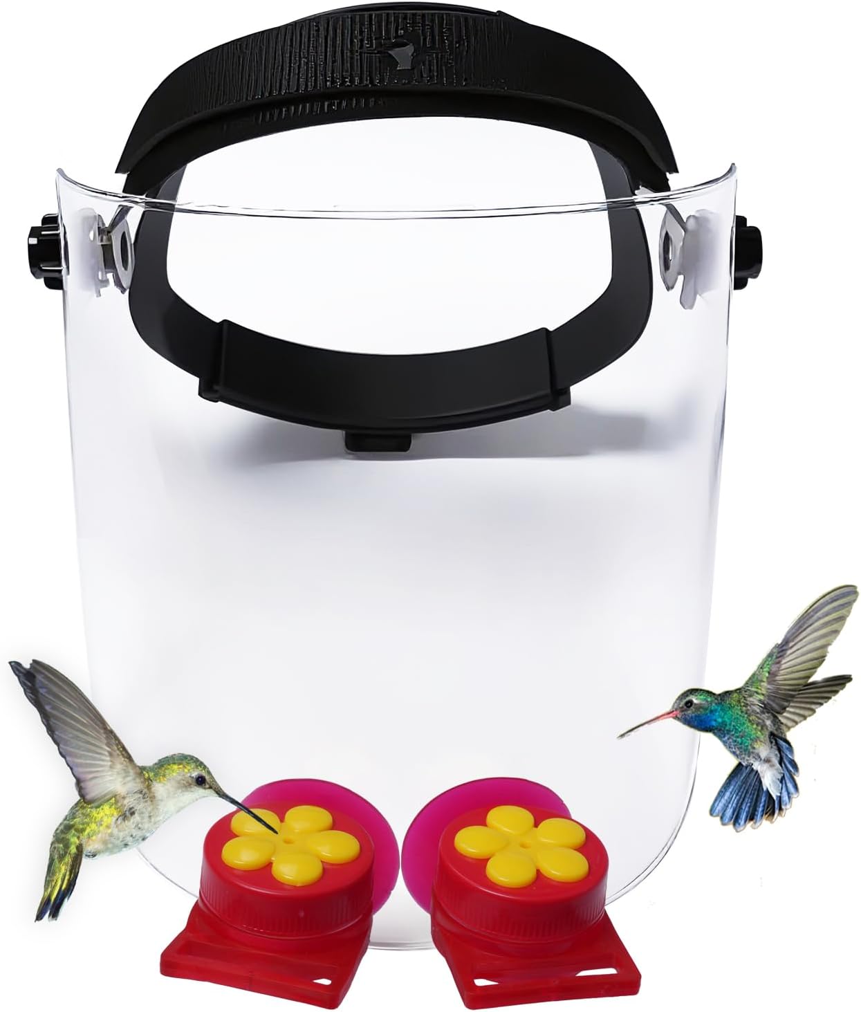 Hummingbird Feeder Helmet for Hands-Free Bird Watching Fun
