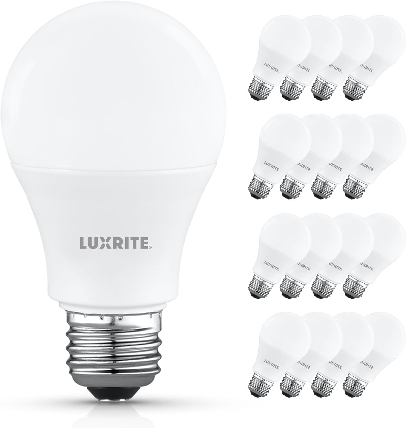 LUXRITE A19 LED Light Bulb 75 Watt Equivalent for Energy Savings