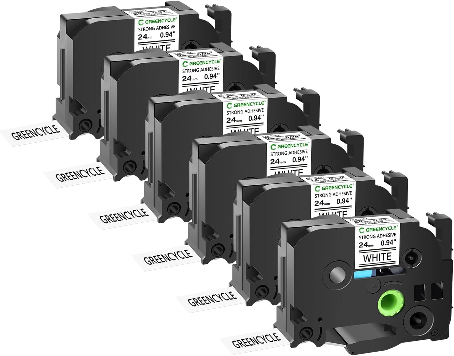 GREENCYCLE Extra Strength Adhesive Label Tape for Tough Tasks