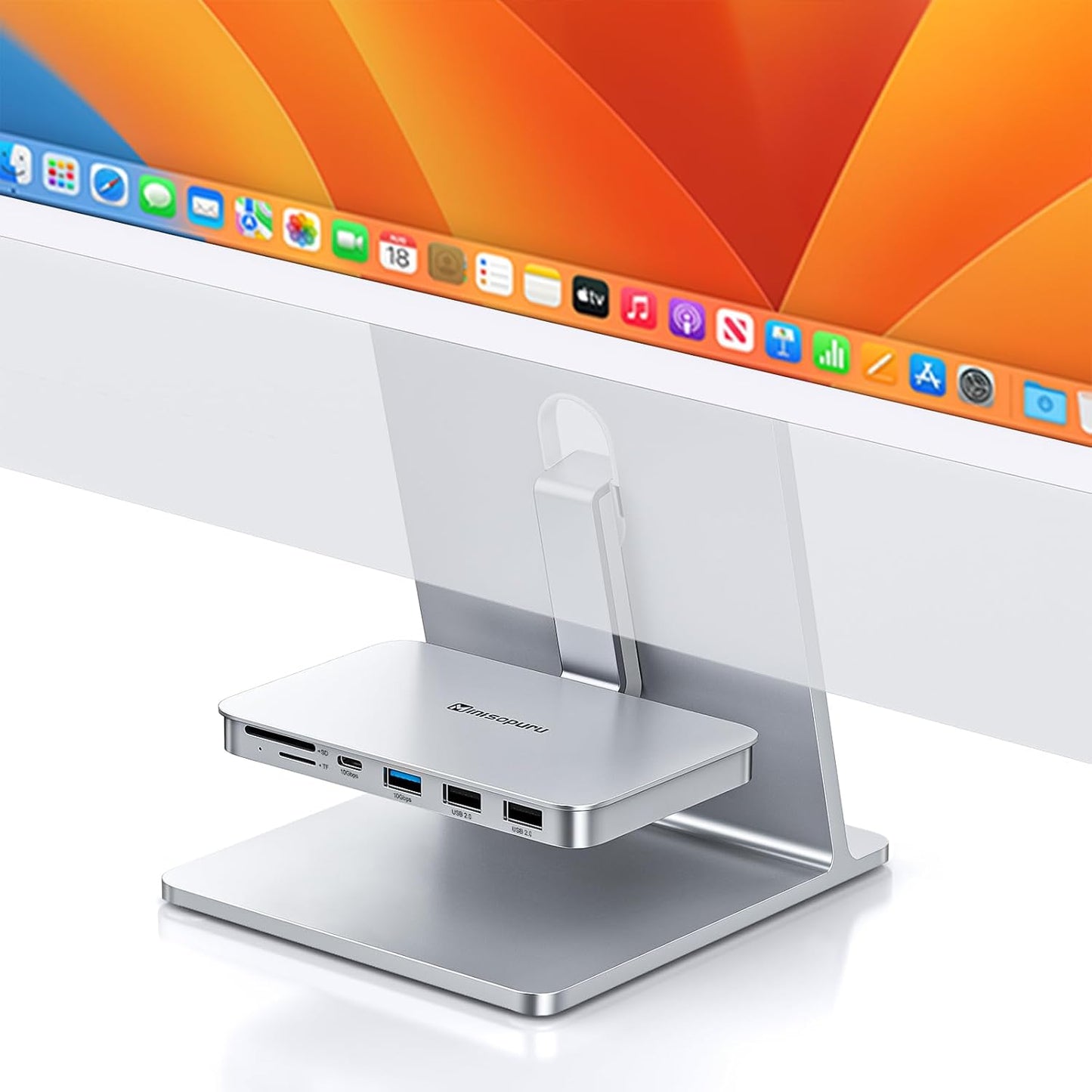Minisopuru iMac Hub for M1/M3/M4 - 6-in-1 USB C Adapter
