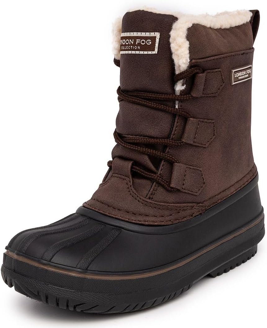 LONDON FOG Boys Cheshire Cold Weather Snow Boot for Winter Fun