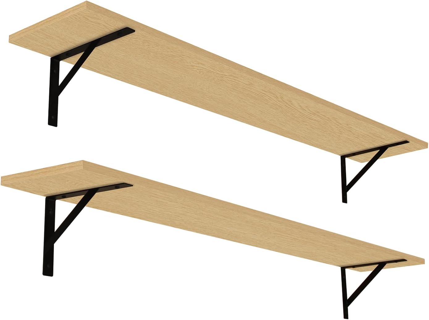 DINZI LVJ Long Wall Shelves Set of 2 for Stylish Storage