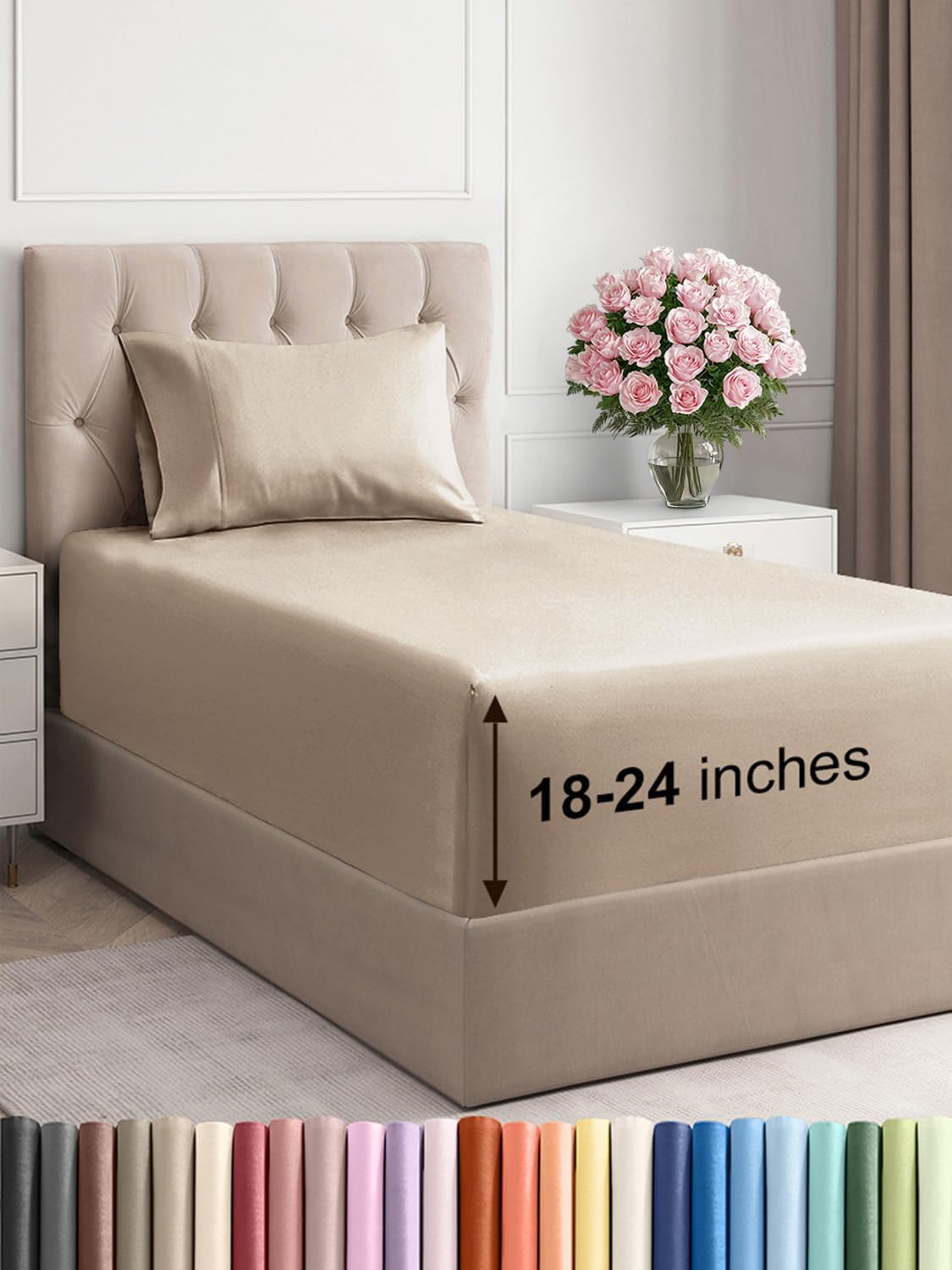 Extra Deep Pocket Twin XL Sheets Set for Ultimate Comfort