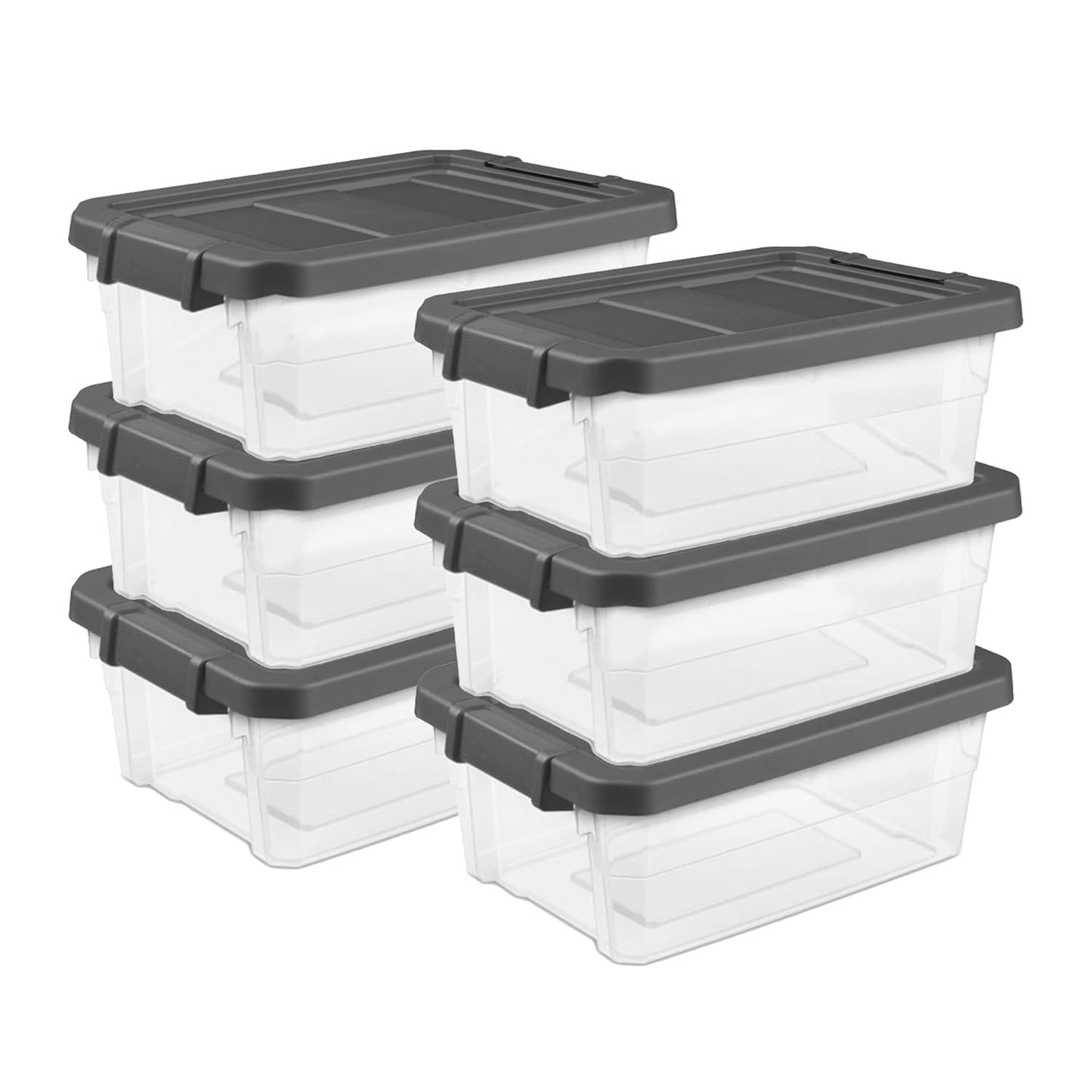 Sterilite 6-Pack Modular Stacker Box for Smart Storage