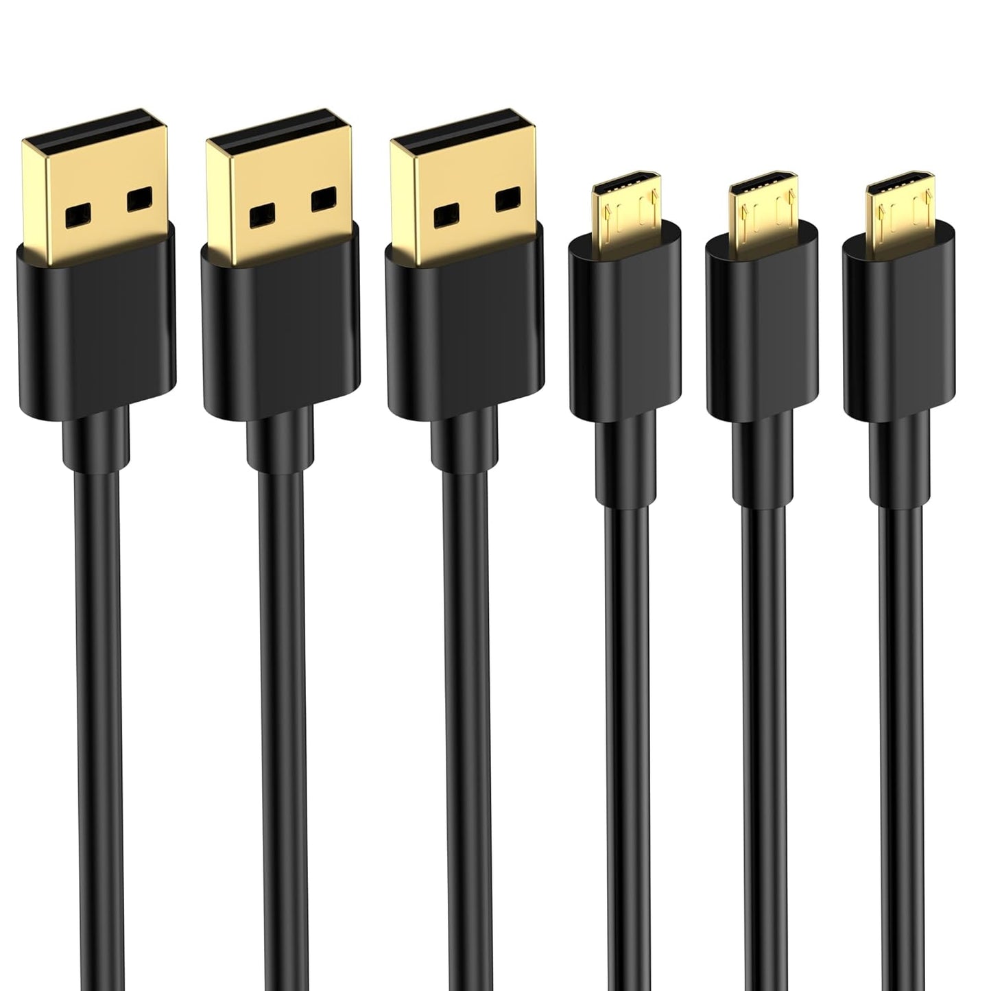 Fast Charging Micro USB Cable Trio for Android