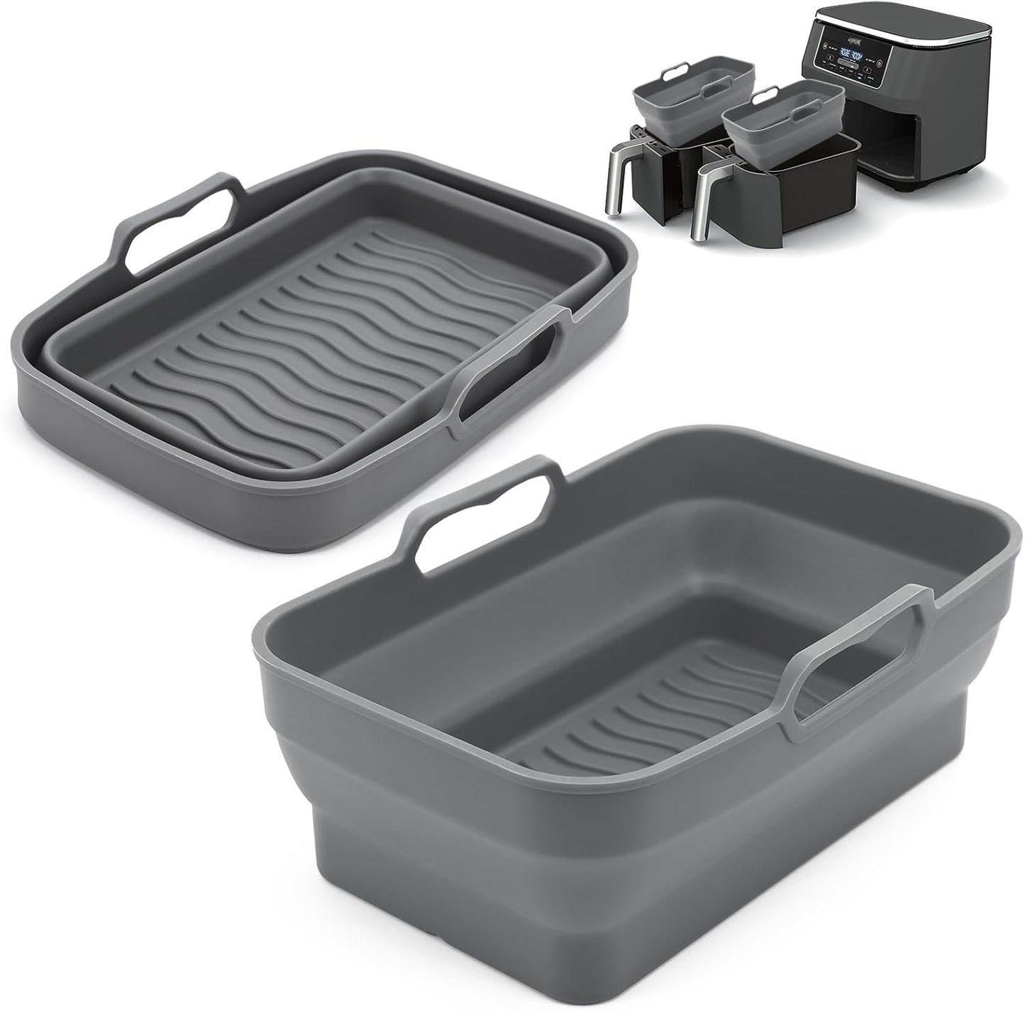 2-Pack Reusable Silicone Liners - Crispier Results!