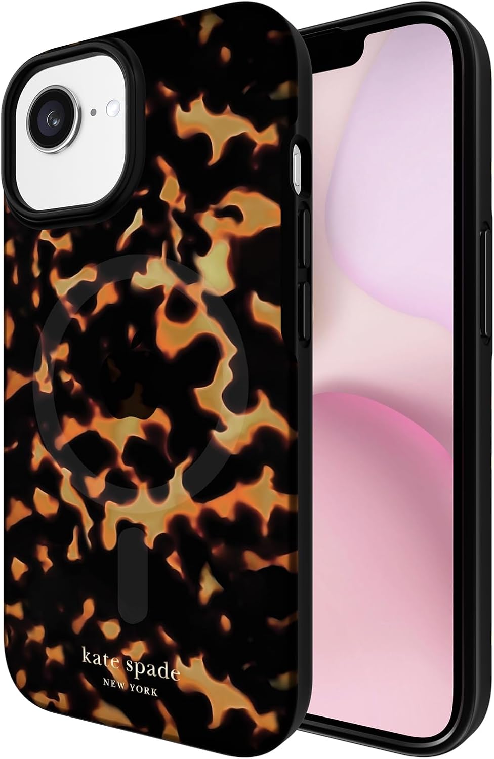 Stylish Transparent Tortoise Case for iPhone 16e / 15 / 14 / 13