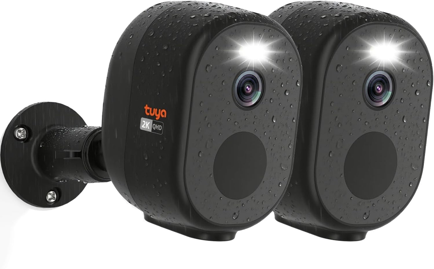 Rraycom 2Pack Wireless Outdoor Security Cameras with 2K Vision