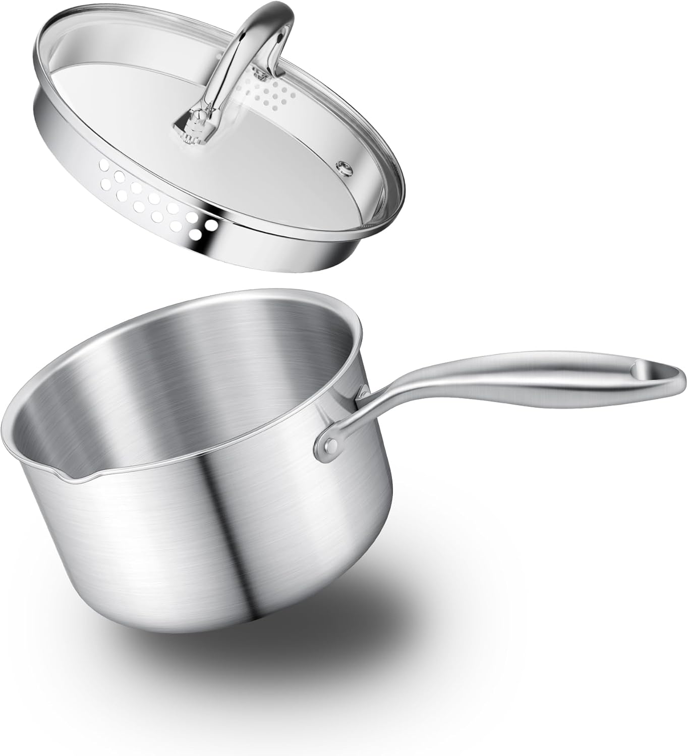 Leetaltree 2.5 Quart Stainless Steel Saucepan for Versatile Cooking