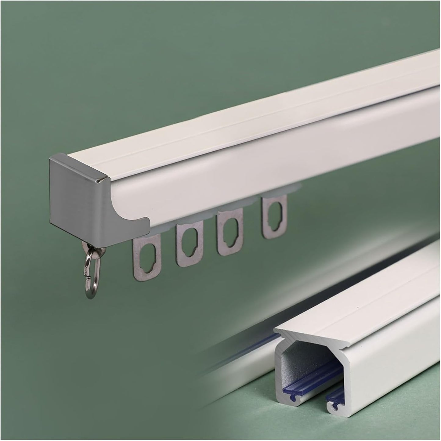 Silent Aluminum Curtain Track - Heavy Duty & Stylish (400cm)