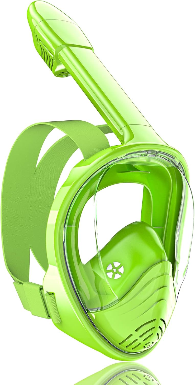 QingSong Kids Full Face Snorkel Mask - 180 Panoramic View